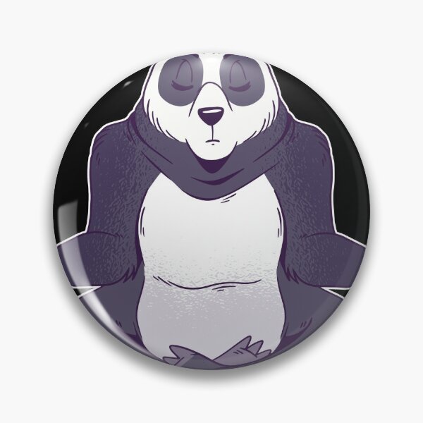 Item preview, cute panda meditating  designed and sold by pirminio.