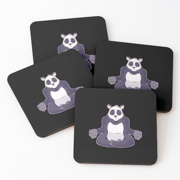 Item preview, cute panda meditating  designed and sold by pirminio.