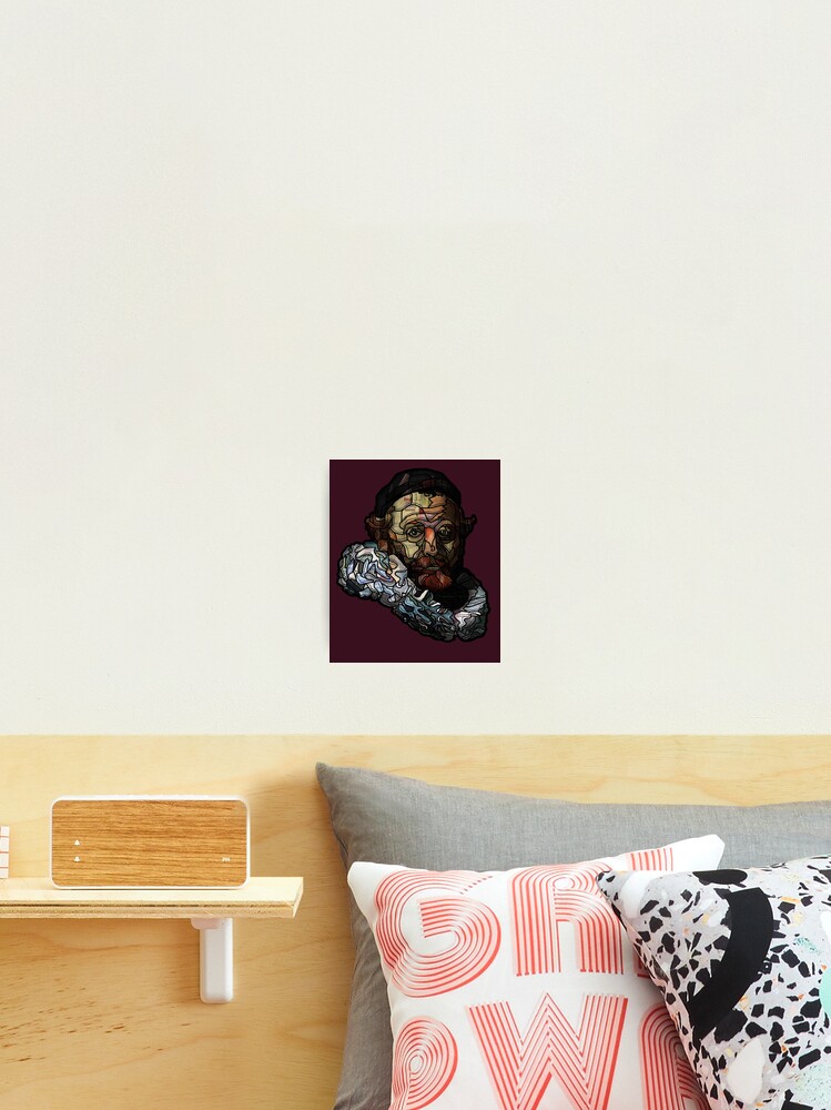 Thumbnail 1 of 3, Photographic Print, Digital collage after portrait of Johannes Wttenbogaert door Rembrandt van Rijn designed and sold by Ruud van Koningsbrugge.