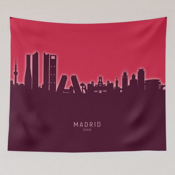 Item preview, Madrid Spain Skyline designed and sold by ArtPrints.