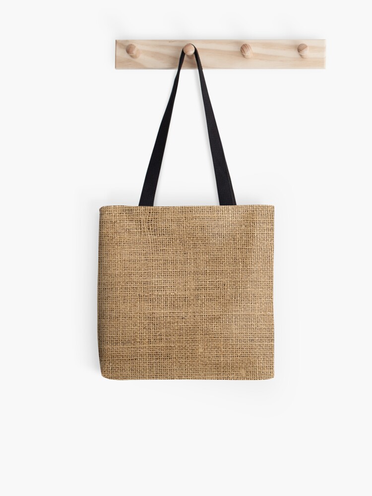 hessian shoulder bag