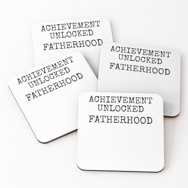 Artikelvorschau, New Dad Gift Achievement Unlocked Fatherhood Father's Day Gift entworfen und verkauft von TNDesignStudio.