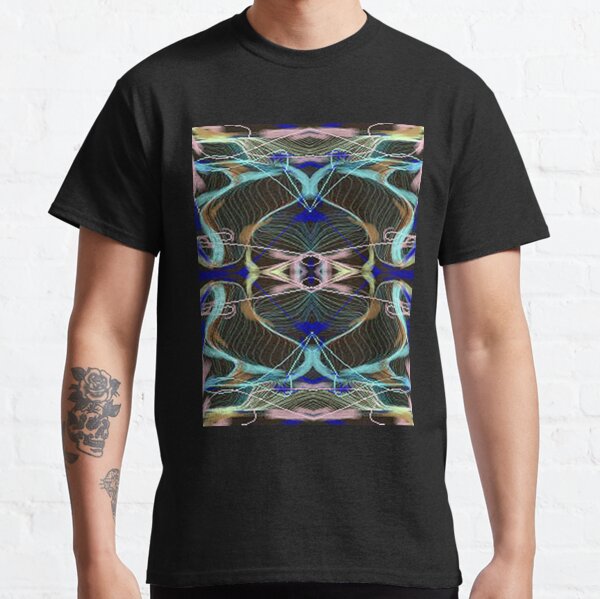 Pinks and blues graphic abstracto Classic T-Shirt