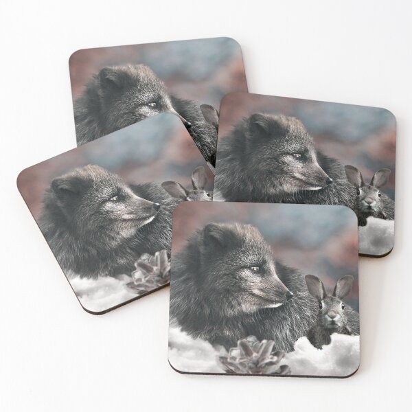 Item preview, Arctic fox and rabbit designed and sold by Sia-Is.