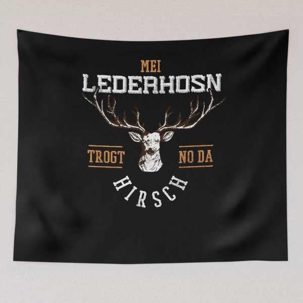 Item preview, Mei Lederhose wears no da Hirsch - Bayern Leder designed and sold by ChrisFeil.