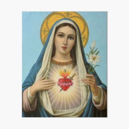 Virgin Mary Art Board Print