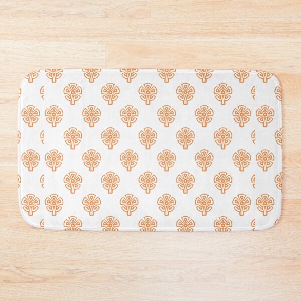 Item preview, five leaves orange flower array pattern bandana neck gator designed and sold by DukeDoctor.