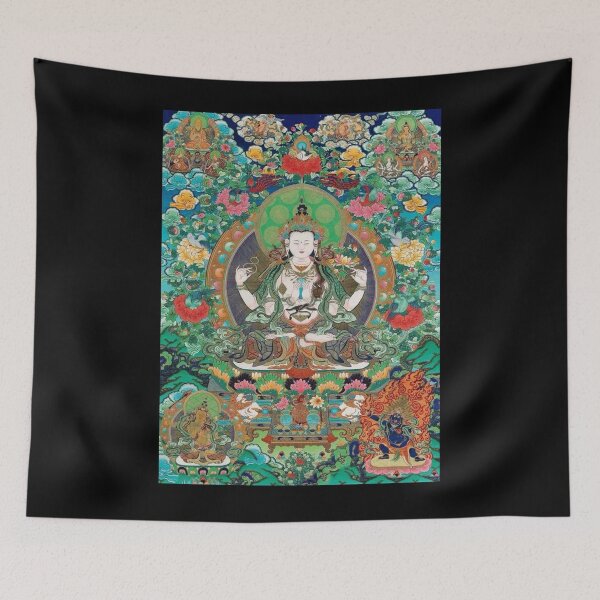 Item preview, Buddhist Thangka Art - 03 designed and sold by TantricBuddha.