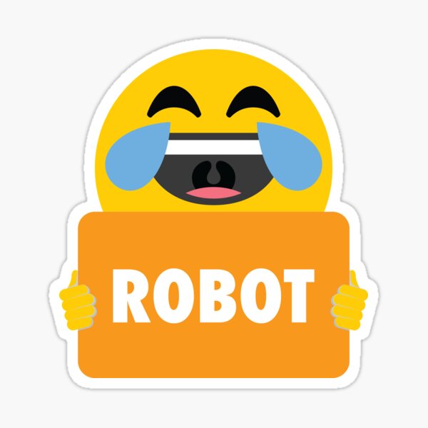 Robot Emoji Stickers | Redbubble