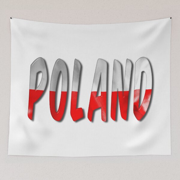Item preview, Poland Word With Flag Texture designed and sold by MarkUK97.