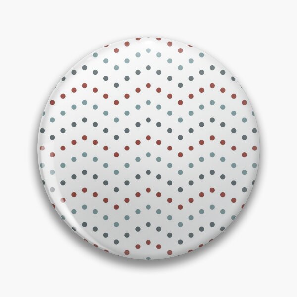 Item preview, Brick Red and Blue Polka Dot Wave Pattern designed and sold by paperweight-art.