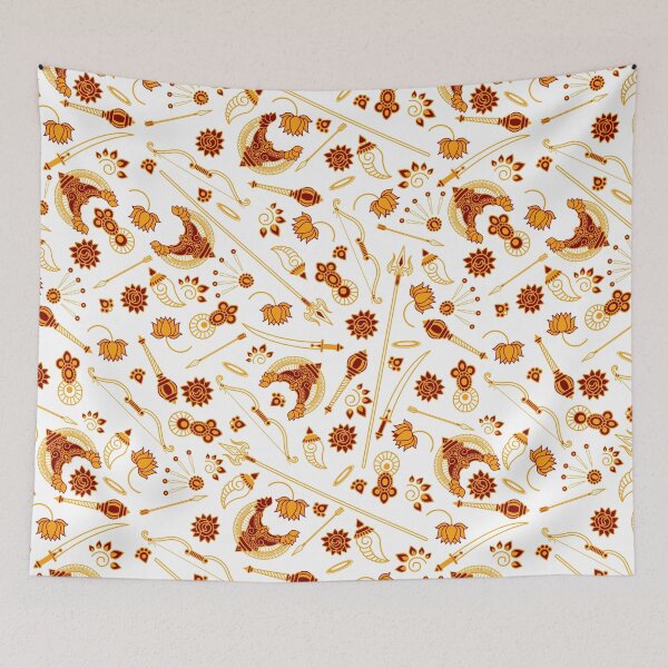 Item preview, Indian ornament array pattern bandana neck gator designed and sold by DukeDoctor.