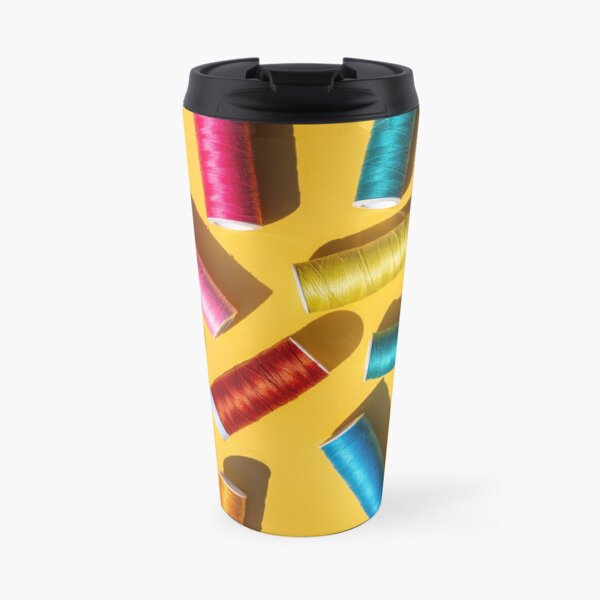 Spools of thread for sewing in the sun Travel Mug