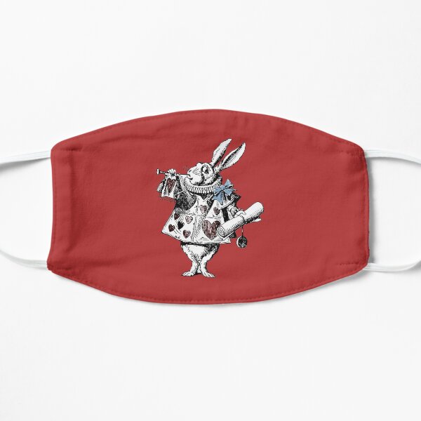 Alice in Wonderland White Rabbit Flat Mask