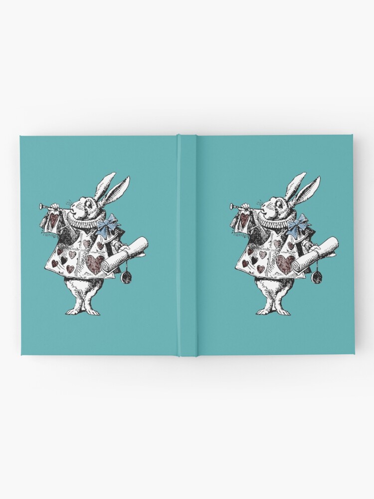 Alice in Wonderland White Rabbit & Red Queen Cat Wrapping Paper