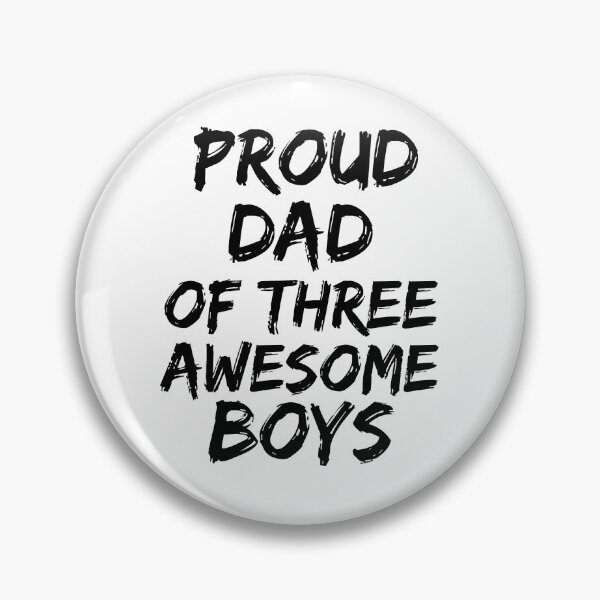 Artikelvorschau, Proud Dad of Three Awesome Boys Father's Day Gift entworfen und verkauft von TNDesignStudio.