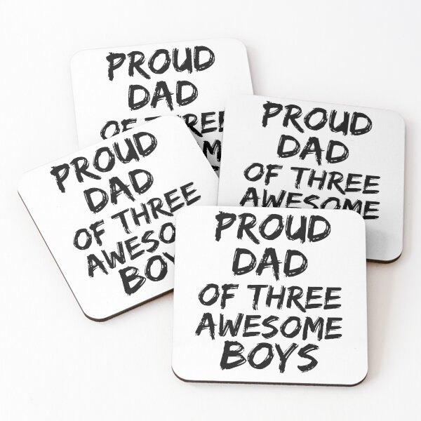 Item preview, Proud Dad of Three Awesome Boys Father's Day Gift designed and sold by TNDesignStudio.