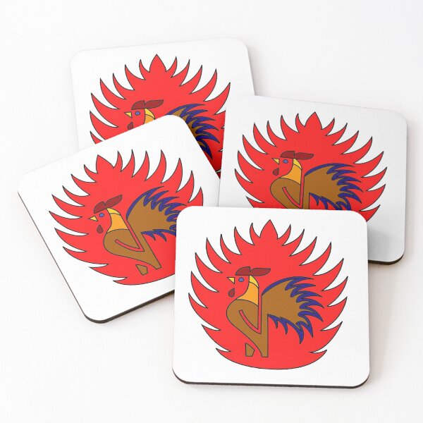 Item preview, Logotipo de gallo ardiente designed and sold by MichaelB199202.