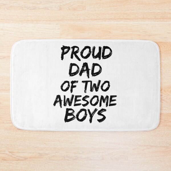Aperçu de l'œuvre Proud Dad of Two Awesome Boys Father's Day Gift créée et vendue par TNDesignStudio.