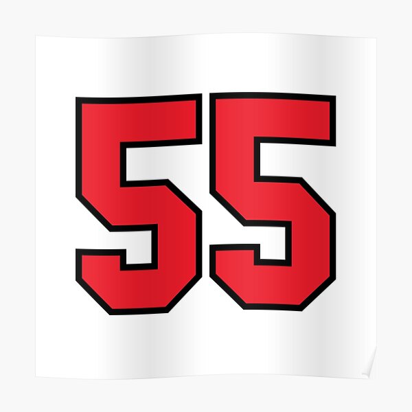 Number 55 Posters Redbubble