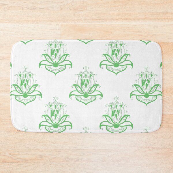 Item preview, Light green flower array pattern bandana neck gator designed and sold by DukeDoctor.