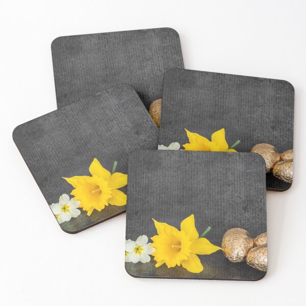 Item preview, Spring flowers and easter chocolat eggs double exposure texture designed and sold by Grégory DUBUS.