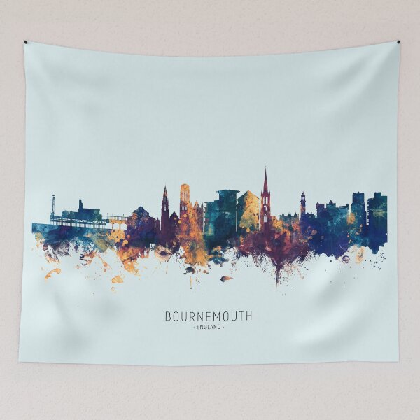 Item preview, Bournemouth England Skyline designed and sold by ArtPrints.