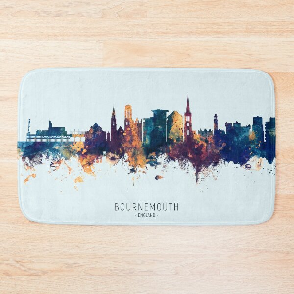 Item preview, Bournemouth England Skyline designed and sold by ArtPrints.