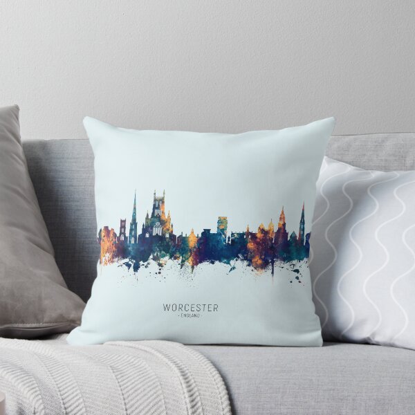 Artikelvorschau, Worcester England Skyline entworfen und verkauft von ArtPrints.