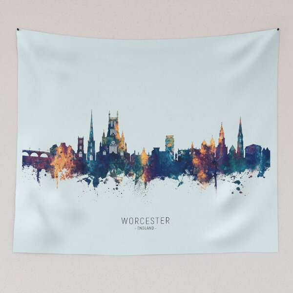 Item preview, Worcester England Skyline designed and sold by ArtPrints.