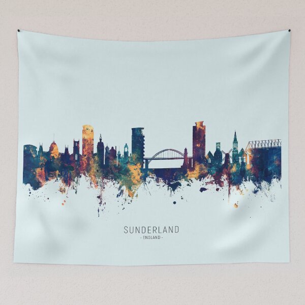 Item preview, Sunderland England Skyline designed and sold by ArtPrints.