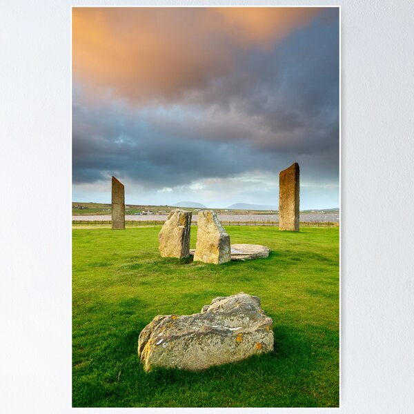 Item preview, Storm Clouds at Sunrise (Stones of Stenness) designed and sold by bitm2007.