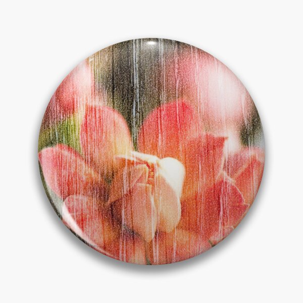 Item preview, Red Kalanchoe flowers double exposure with wood texture in macro designed and sold by Grégory DUBUS.