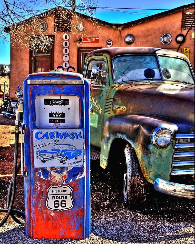 &ldquo;Route 66 Gas Pump&rdquo; by K D Graves Photography | Redbubble