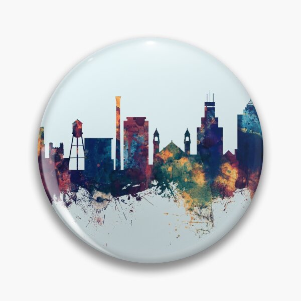 Item preview, Durham North Carolina Skyline designed and sold by ArtPrints.
