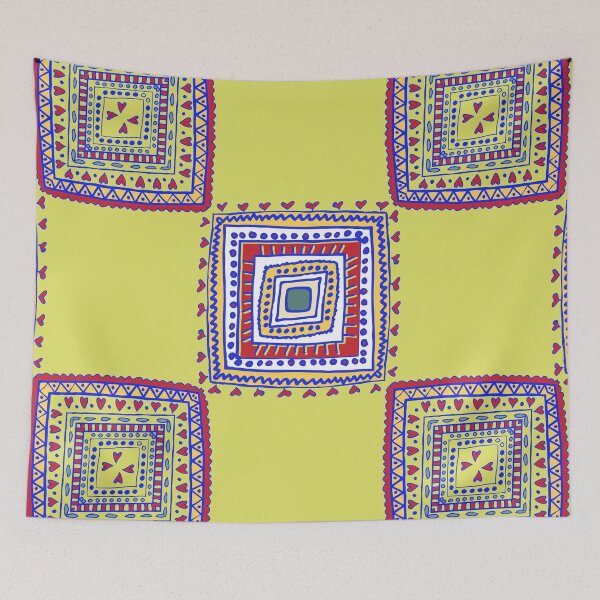Item preview, Colorful Indian festival drawing array pattern bandana neck gator designed and sold by DukeDoctor.