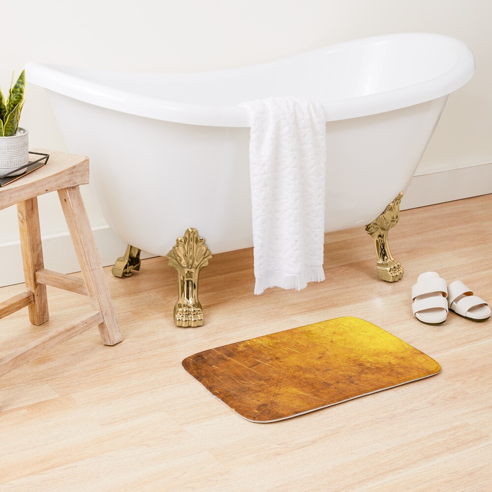 "Shimmering gold" Bath Mat by iamdesigns14 Redbubble