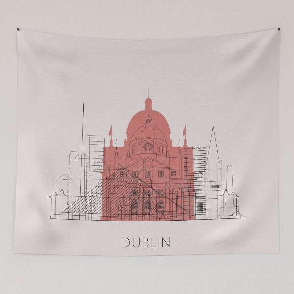 Item preview, Dublin Landmarks Poster designed and sold by A Deniz Akerman.