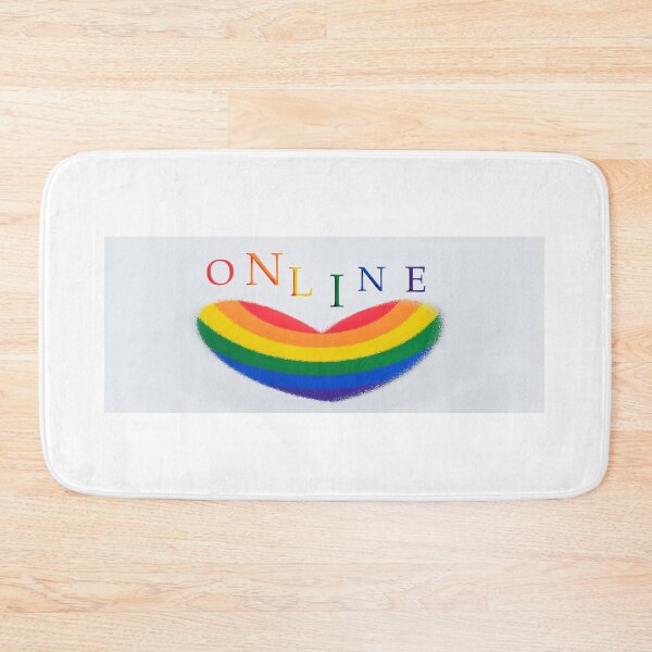 Item preview, rainbow heart with colors on a white background designed and sold by vilma3000.