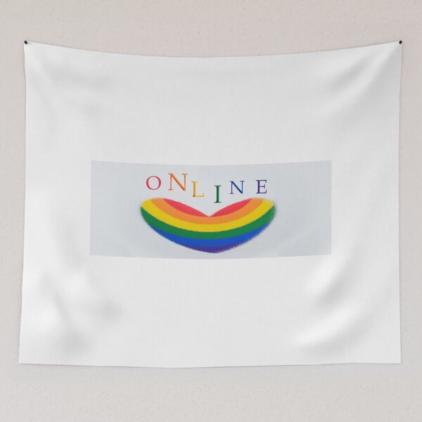 Item preview, rainbow heart with colors on a white background designed and sold by vilma3000.