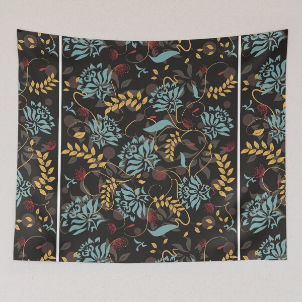 Item preview, Dark flower mix array pattern bandana neck gator designed and sold by DukeDoctor.