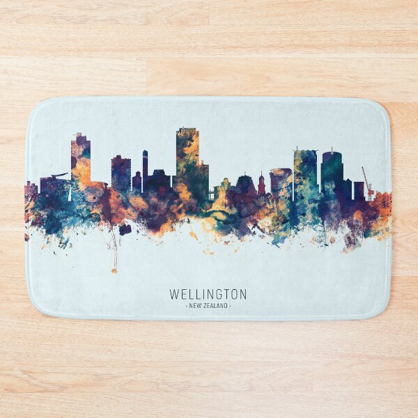 Item preview, Wellington New Zealand Skyline designed and sold by ArtPrints.
