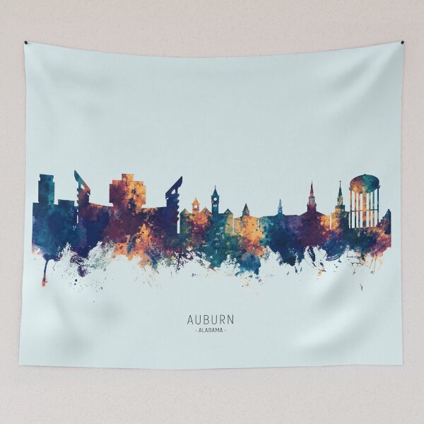 Item preview, Auburn Alabama Skyline designed and sold by ArtPrints.