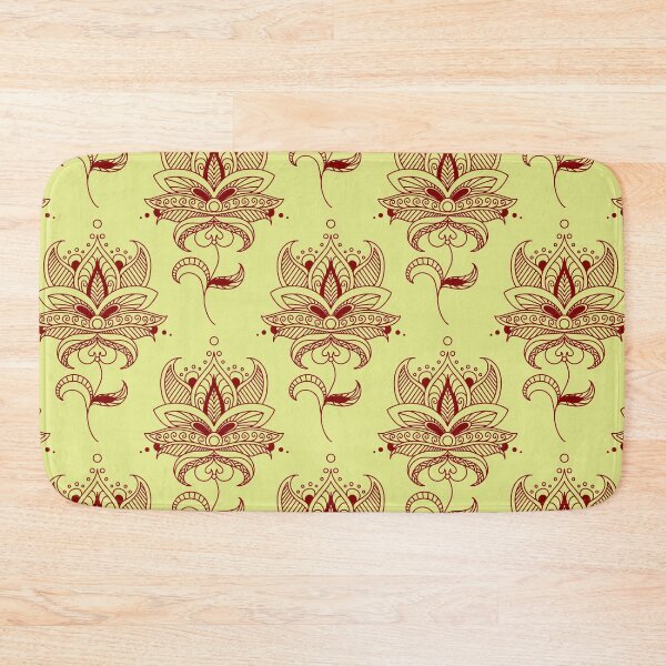 Item preview, Big flower array with Lemon lime background pattern bandana neck gator designed and sold by DukeDoctor.