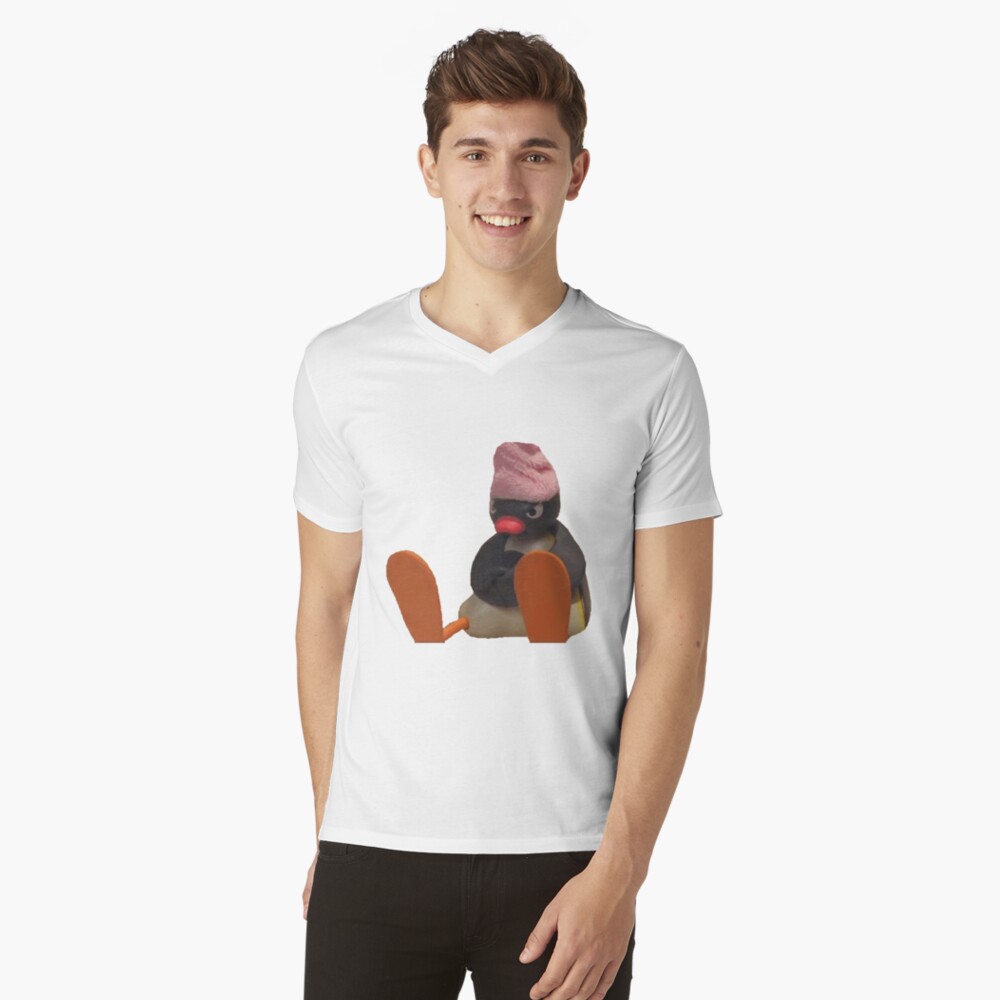 Vista previa del artículo con la obra «Camiseta de cuello en V», diseñado y vendido por Chrisafina.