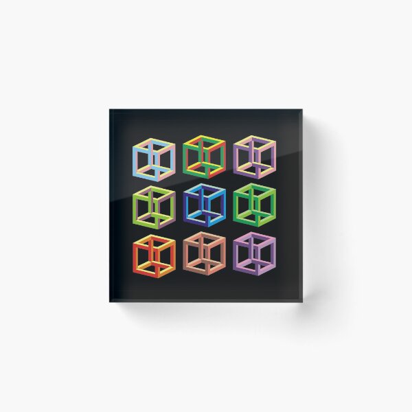 Item preview, optical illusion cubes designed and sold by tony4urban.