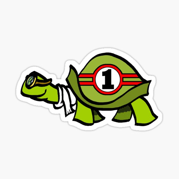 Item preview, Speedy The Racing Tortoise designed and sold by TJDraws.