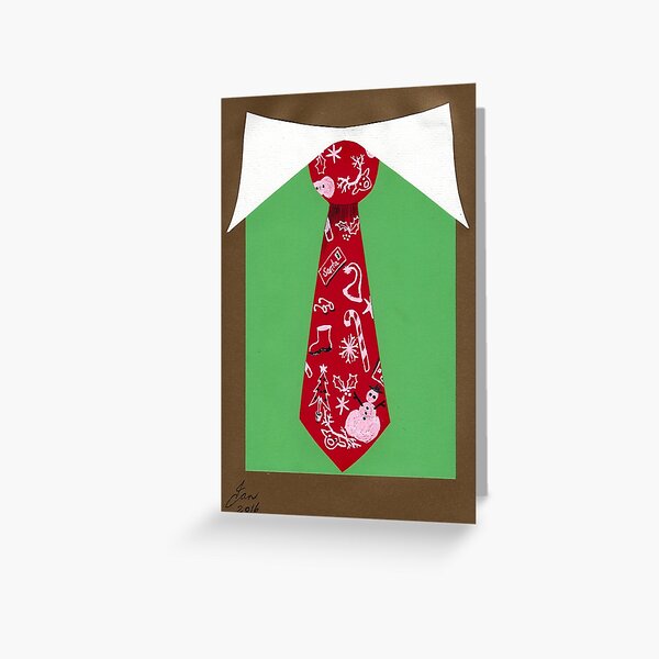 Festive tie Greeting Card