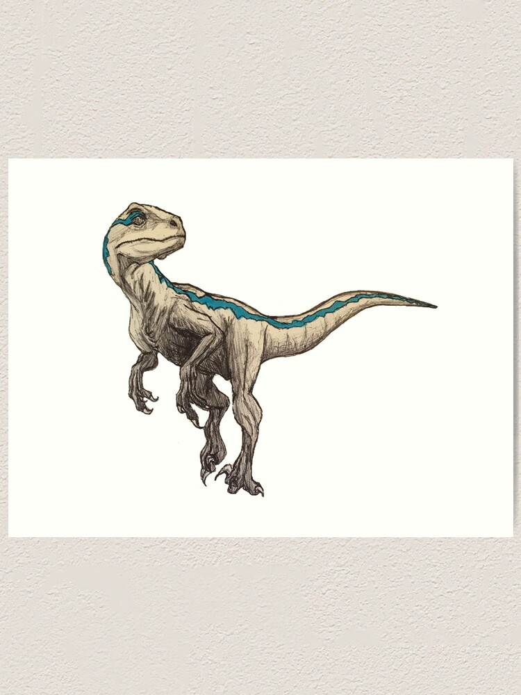 Sketch of Blue from Jurassic World