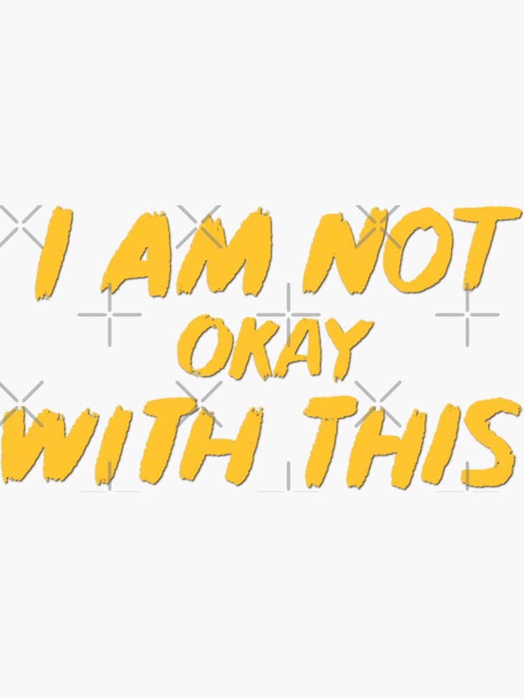 "Ich bin damit nicht einverstanden" Sticker von unicorndeni Redbubble